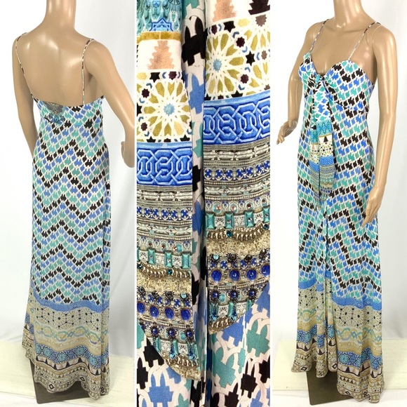 🔥‼️SOLD‼️🔥 CAMILLA FRANKS Blue Silk overlay - Picture 3 of 9